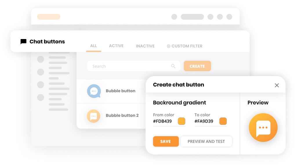 Tiesioginio pokalbio ryšių maketas