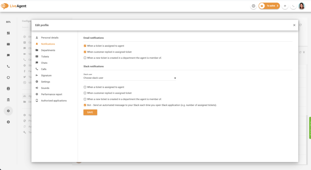 Atsakomybės pranešimų nustatymas