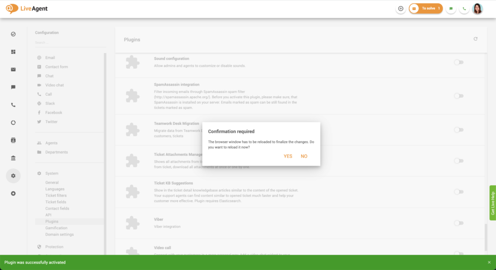 Patvirtinimo perkrovimas