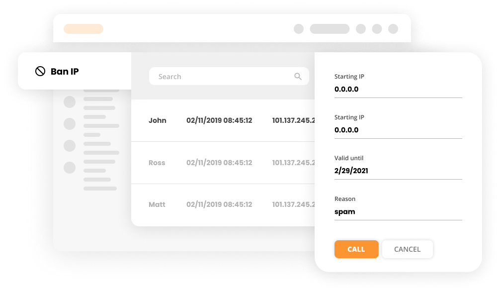 Blokavimo IP sąsaja LiveAgent