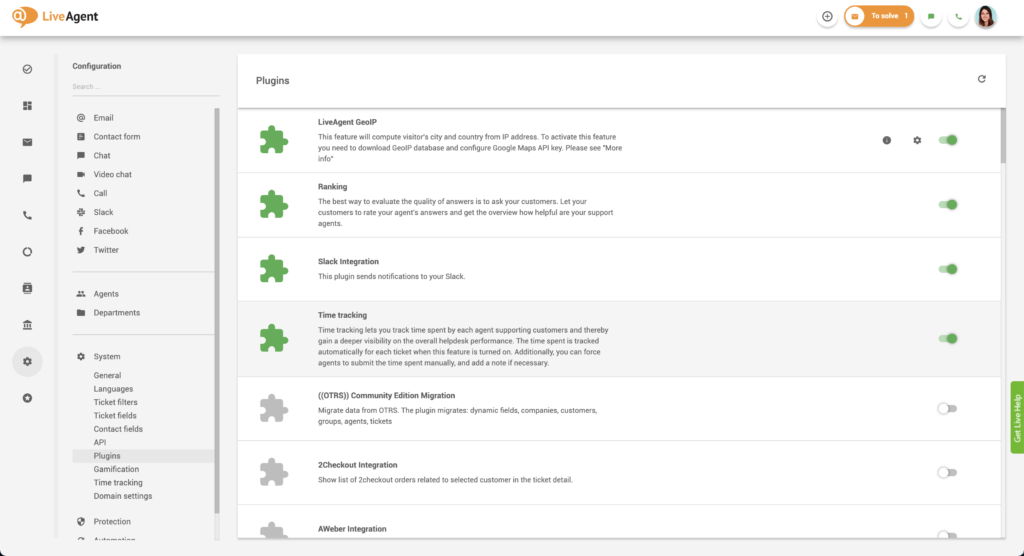 Laiko sekimas įjungtas