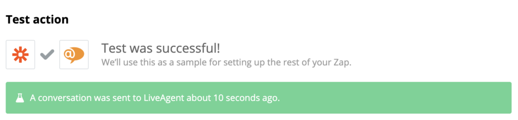 Sėkmingas PayPal ir LiveAgent integracijos testas