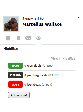Highrise LiveAgent integration