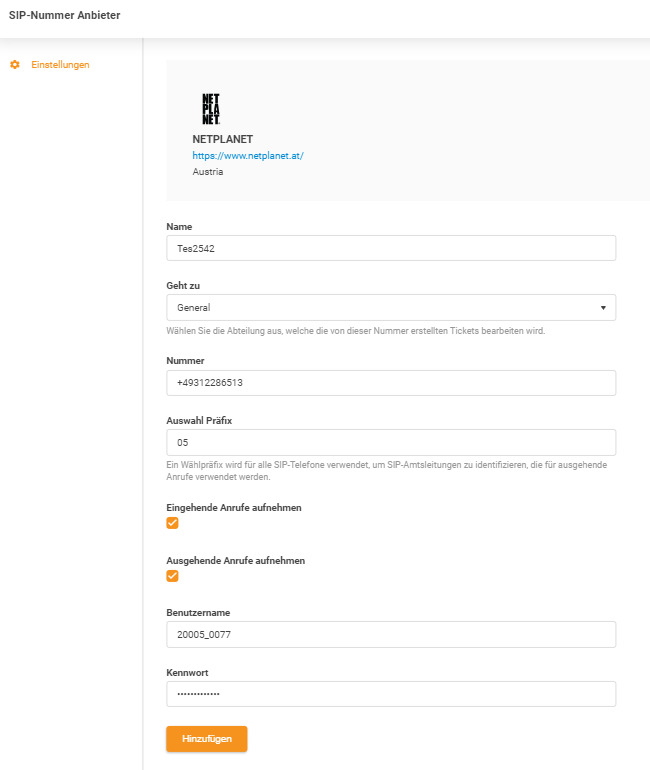 NETPLANET kredencialai