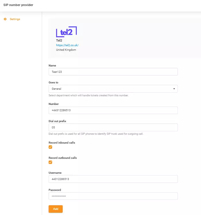 Tel2 prisijungimo duomenys