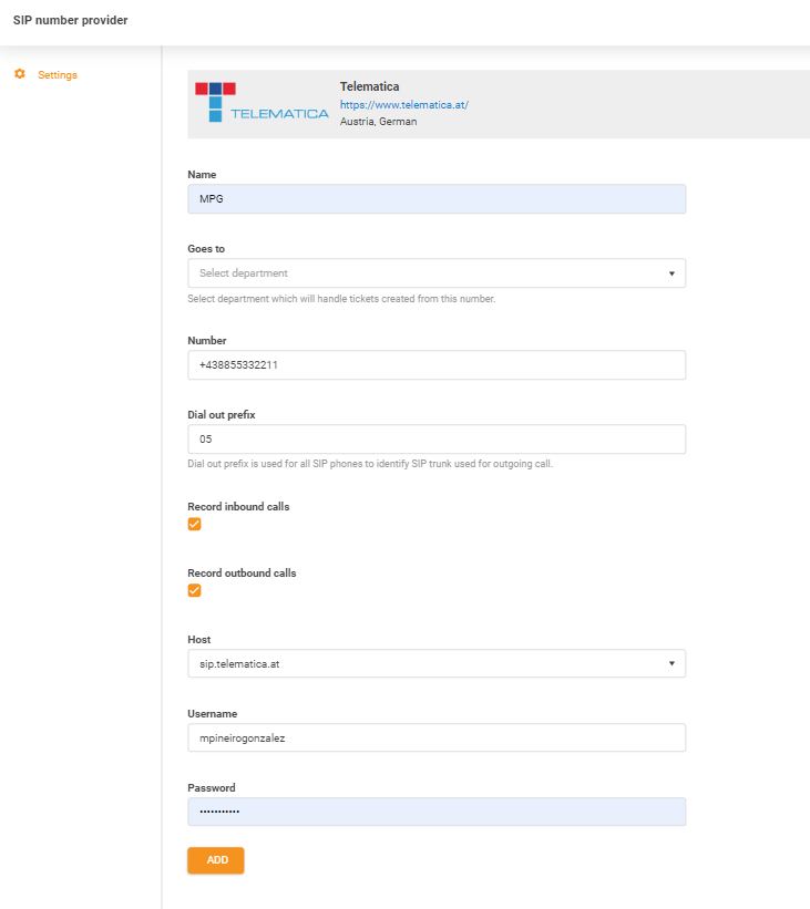 Telematica kredencialai