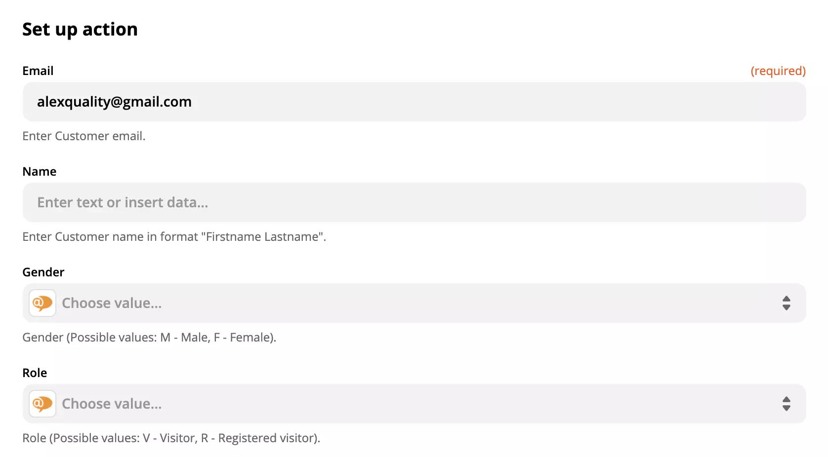 LiveAgent veiksmo nustatymas Zapier