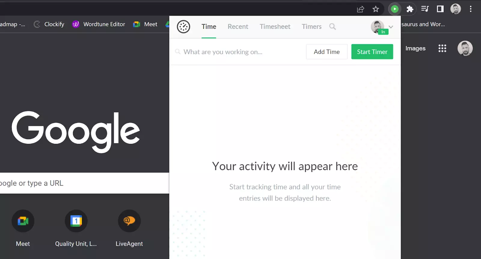 Everhour laiko sekimo plėtinys
