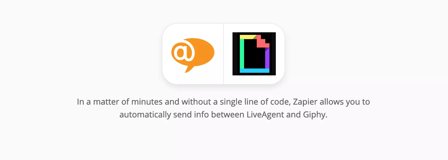 LiveAgent ir Giphy integracija Zapier