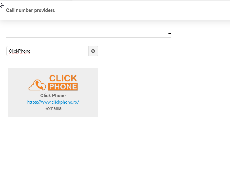 ClickPhone tiekėjas