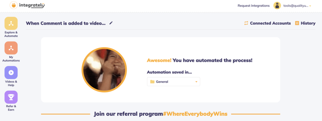 Paskutiniai žingsniai tarp LiveAgent ir Youtube integracijos