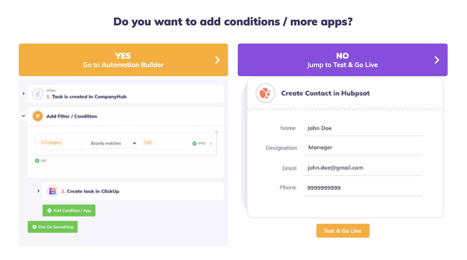Automatizavimo kūrėjo pasirinkimas arba perėjimas prie testavimo ir integracijos paleidimo