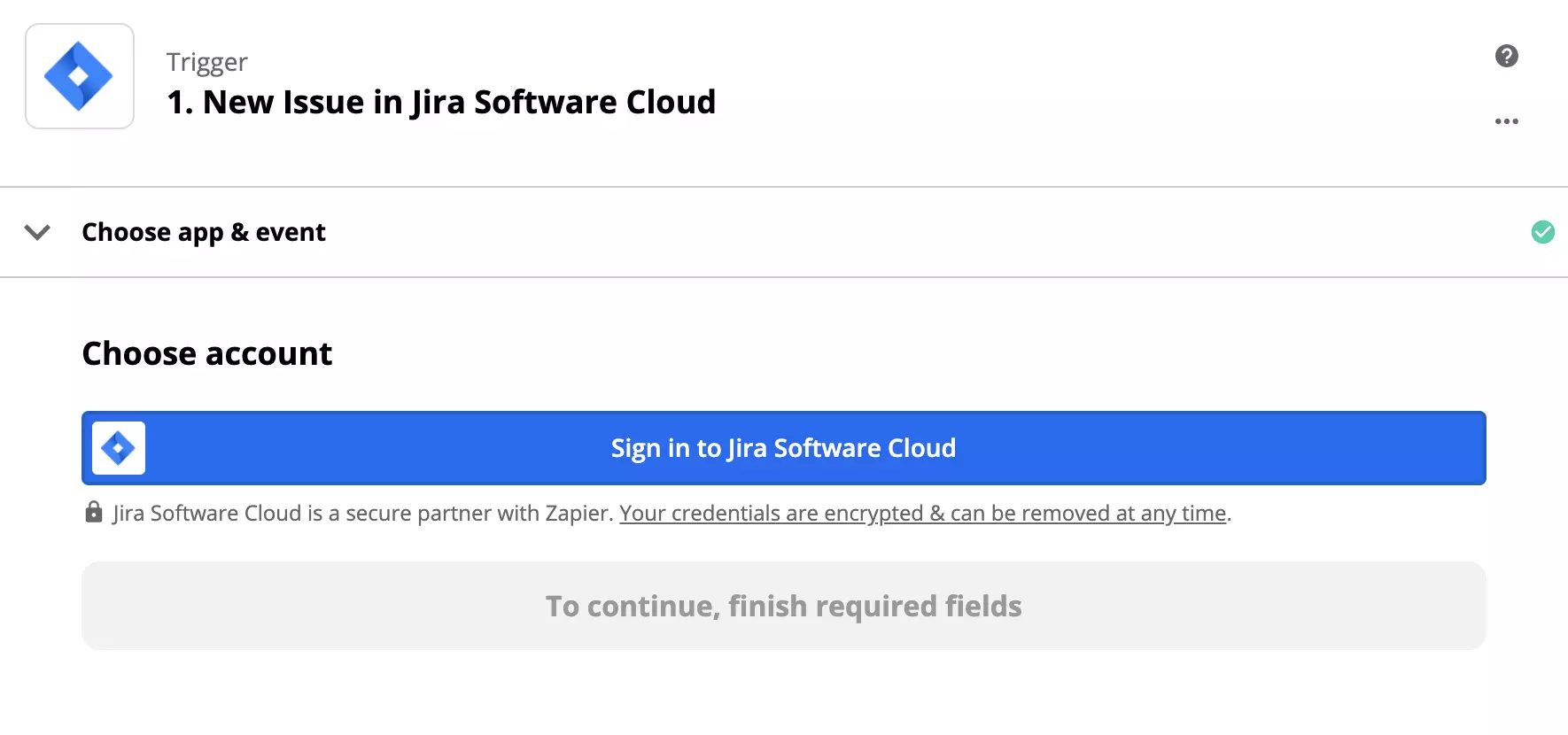 Jira trigeri nustatymas Zapier sistemoje