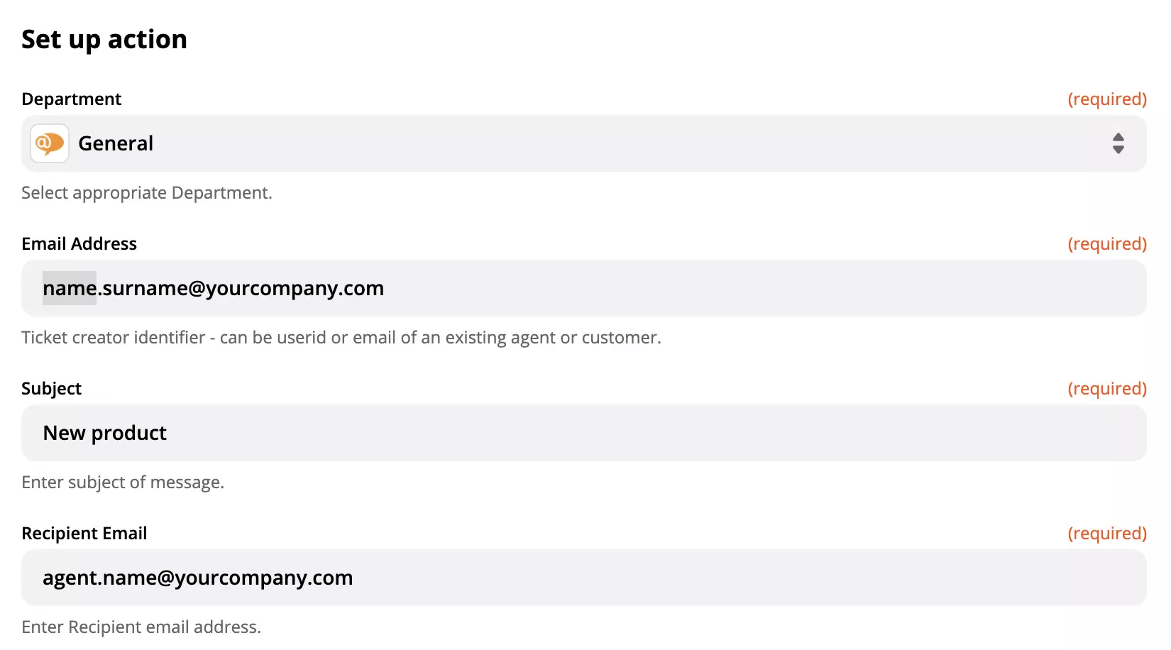 LiveAgent veiksmų sąranka Zapier integracijos