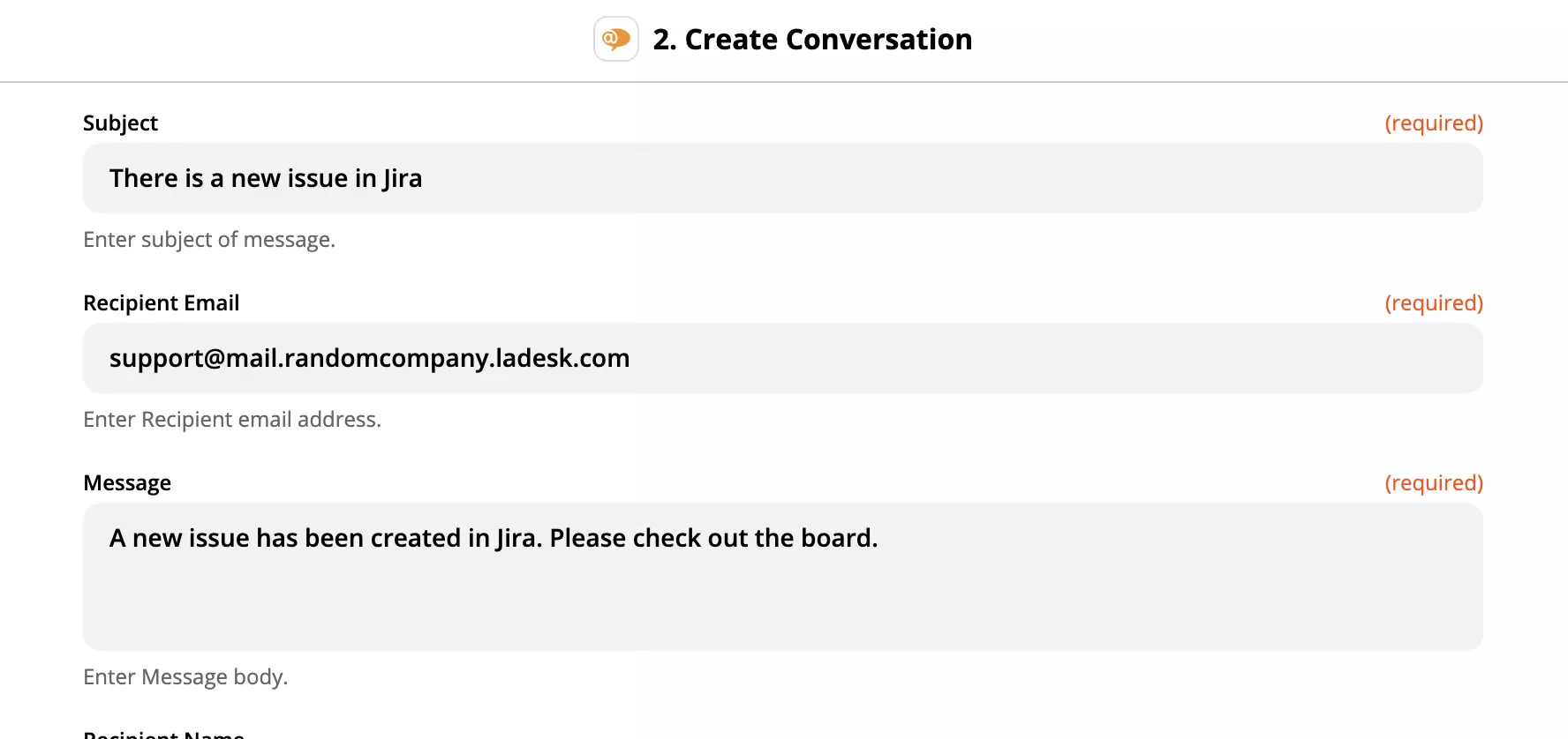 LiveAgent veiksmų nustatymas Zapier sistemoje