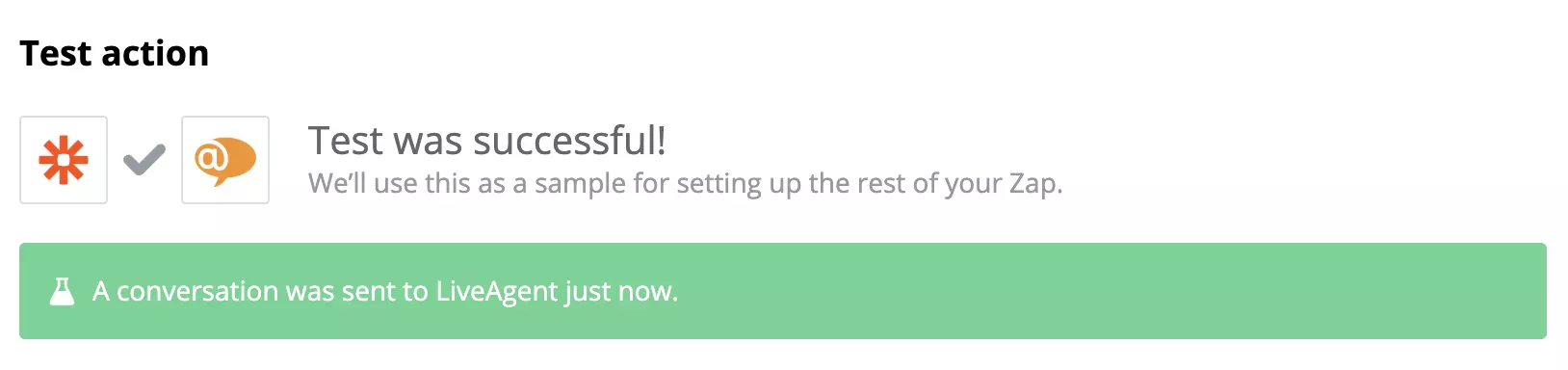 LiveAgent ir Asana integracijos testas sėkmingas