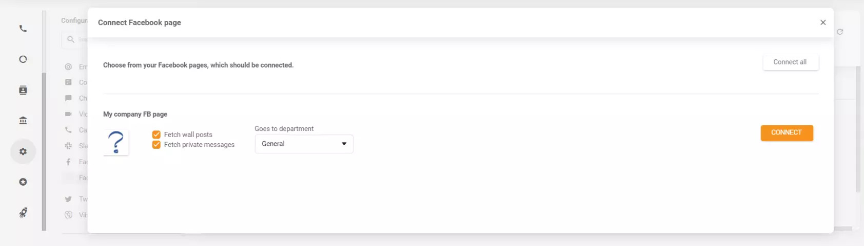 Sienelės įrašų ir privačių žinučių gavimo parinkčių žymėjimas