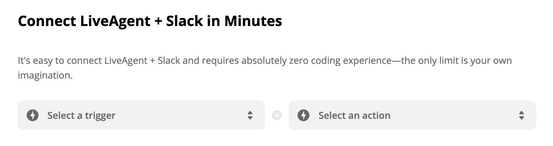'LiveAgent' + Slack suaktyvinti ir veiksmų pasirinkimas 'Zapier'
