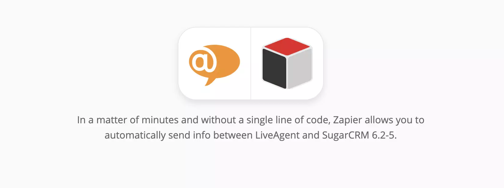 LiveAgent ir SugarCRM integracija per Zapier