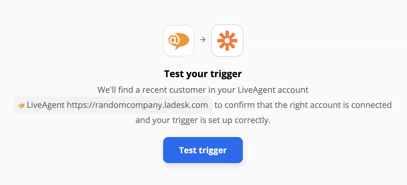 LiveAgent trigeri testas