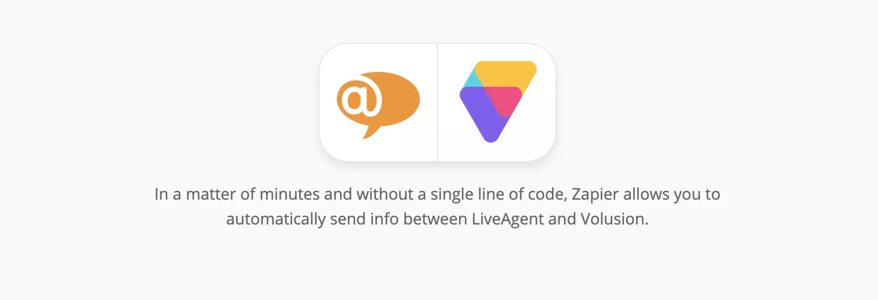 LiveAgent ir Volusion integravimas Zapier