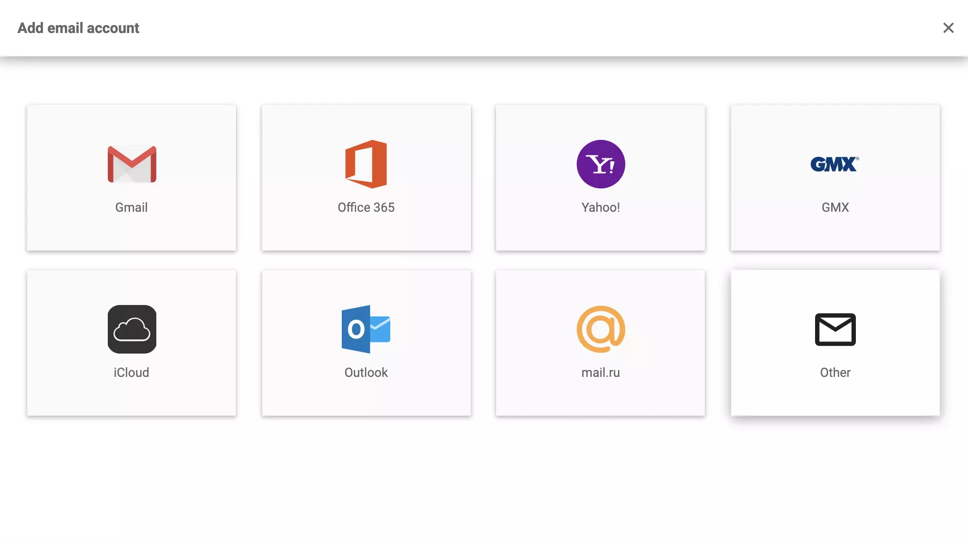 LiveAgent el. pašto sąskaitos konfigūracijos parinktys