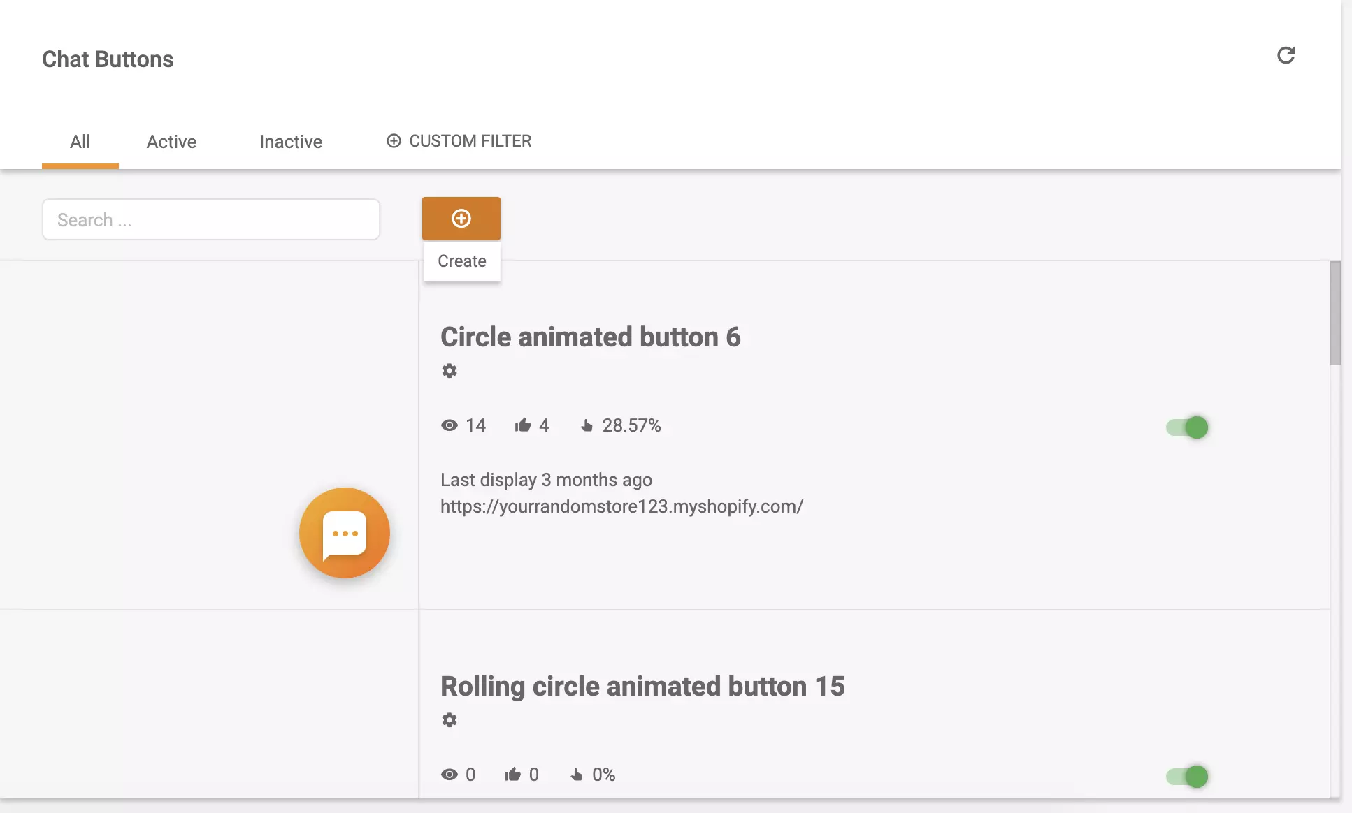 Create a chat button in LiveAgent for later use on Silverstripe