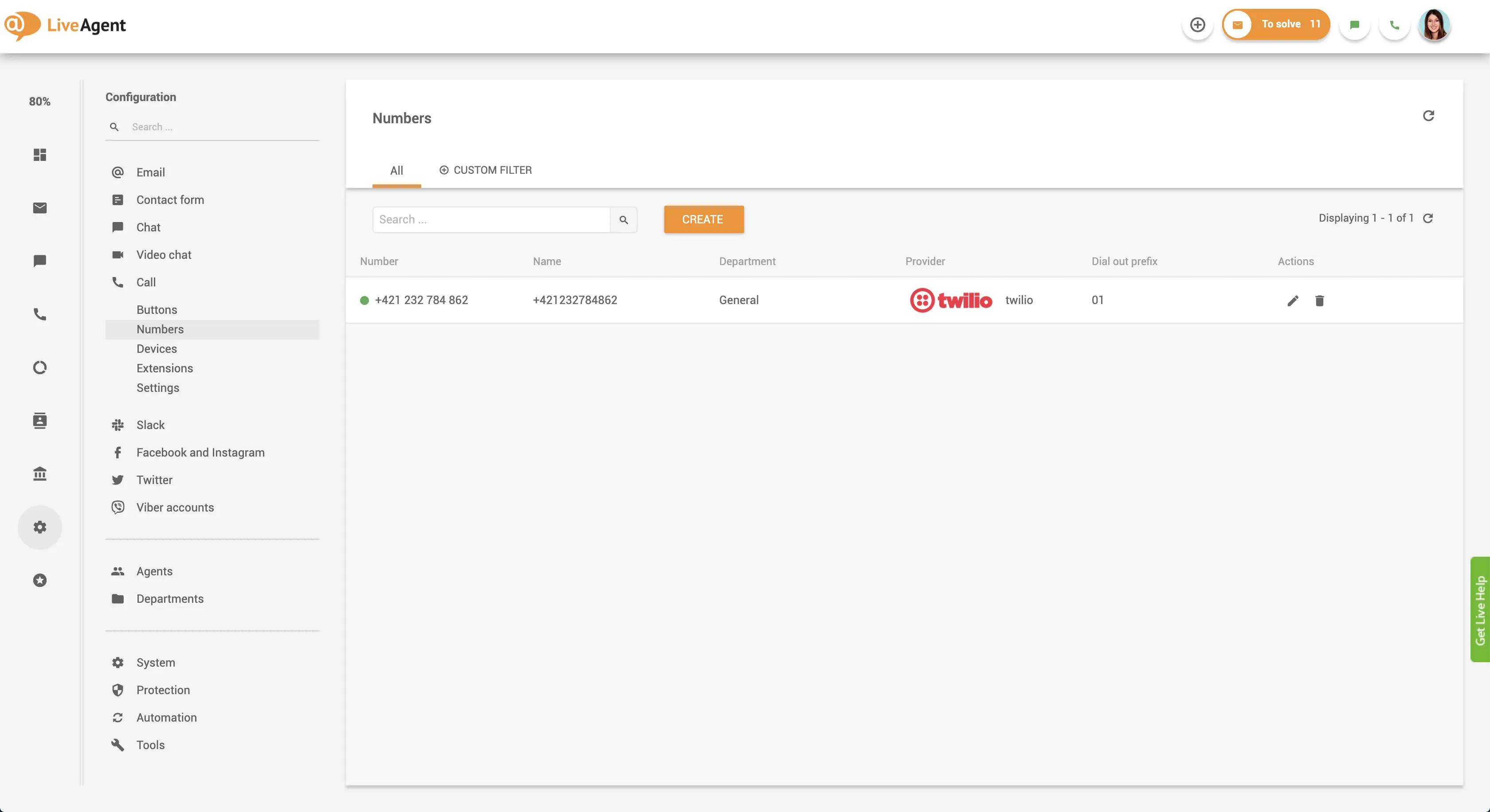 Telefono numerio prijungimo sąsaja