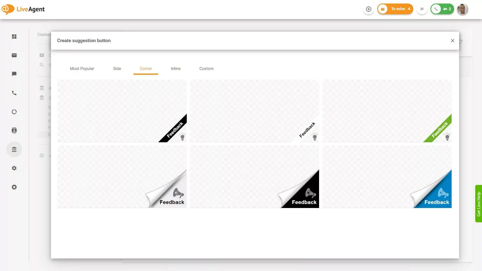 LiveAgent grįžtamasis ryšys ir pasiūlymai