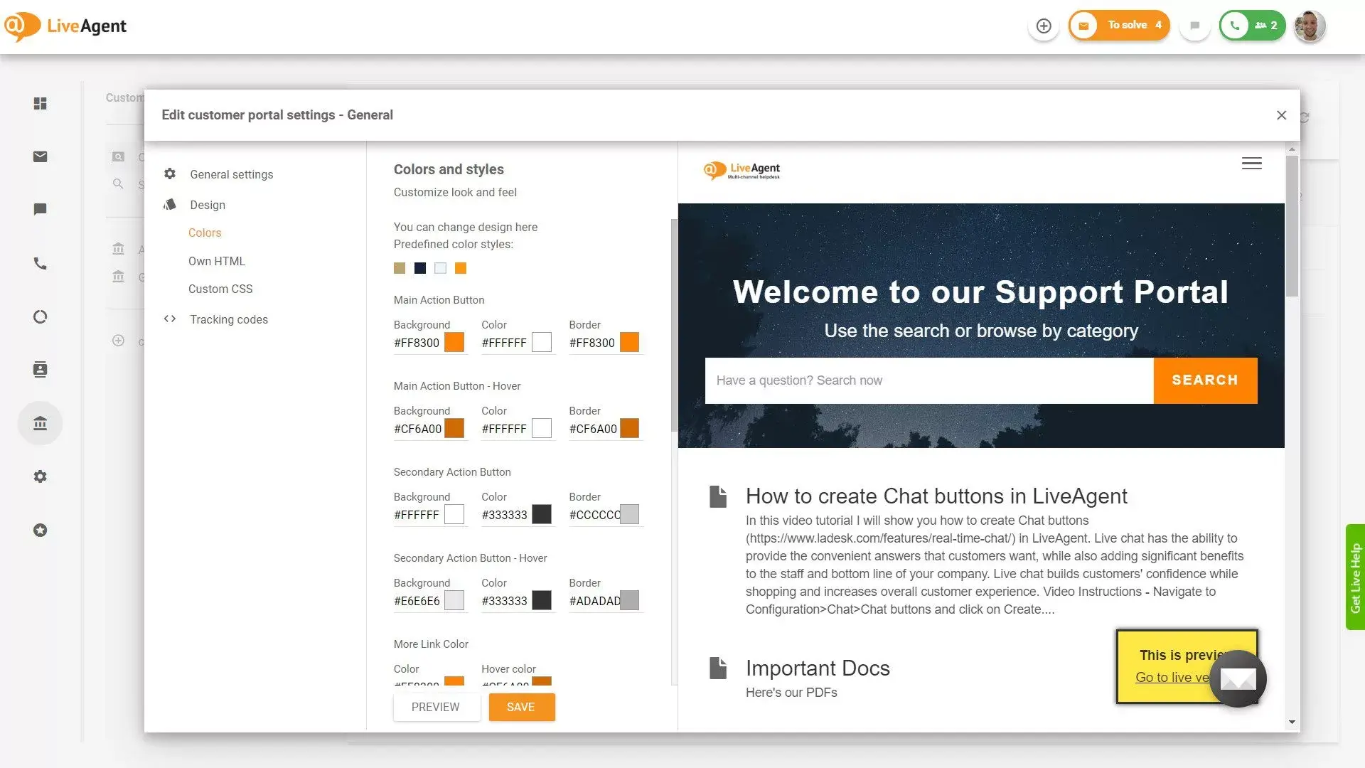 LiveAgent žinių bazė