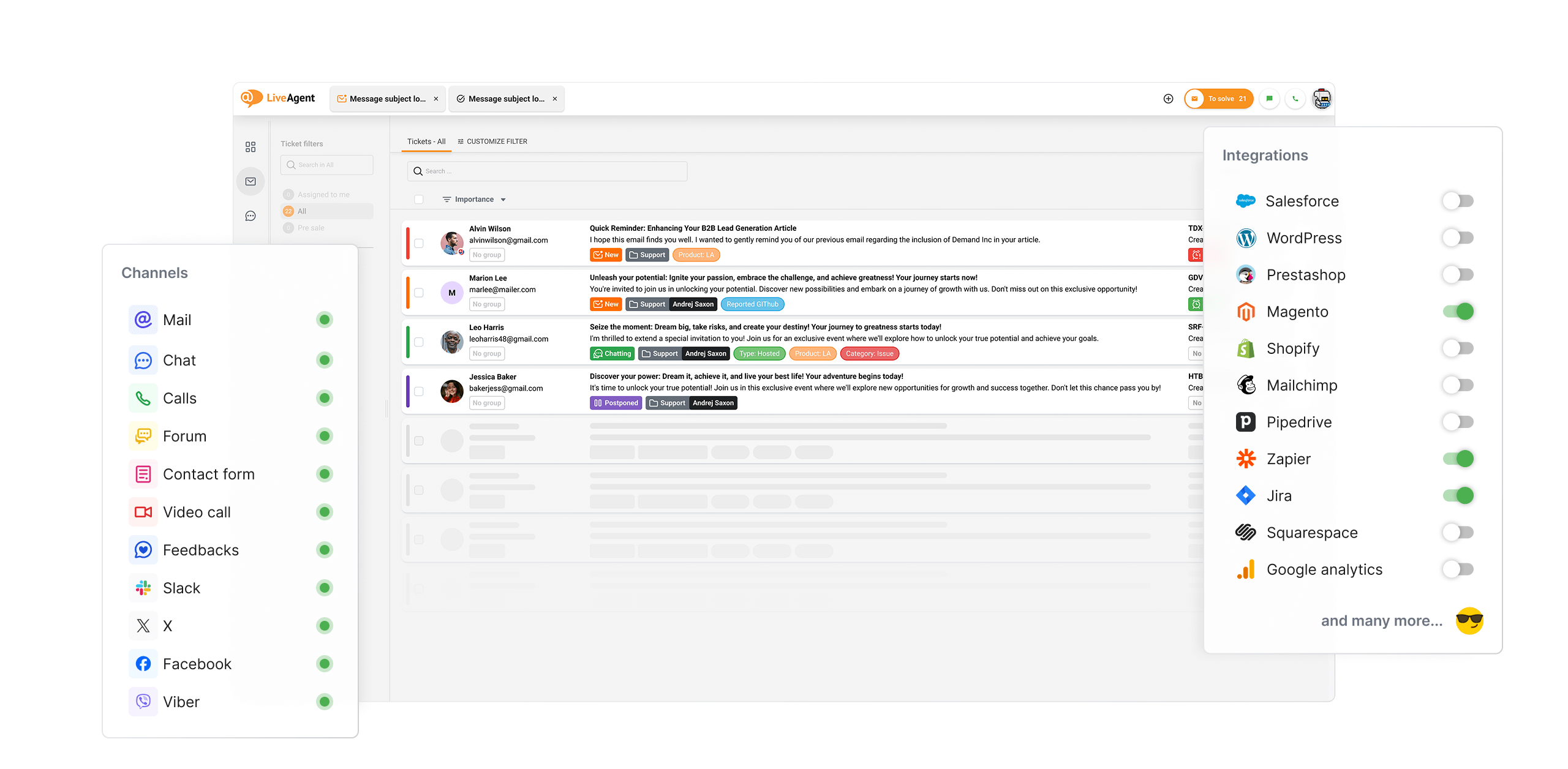 Susisiekite su savo klientais visuose kanaluose