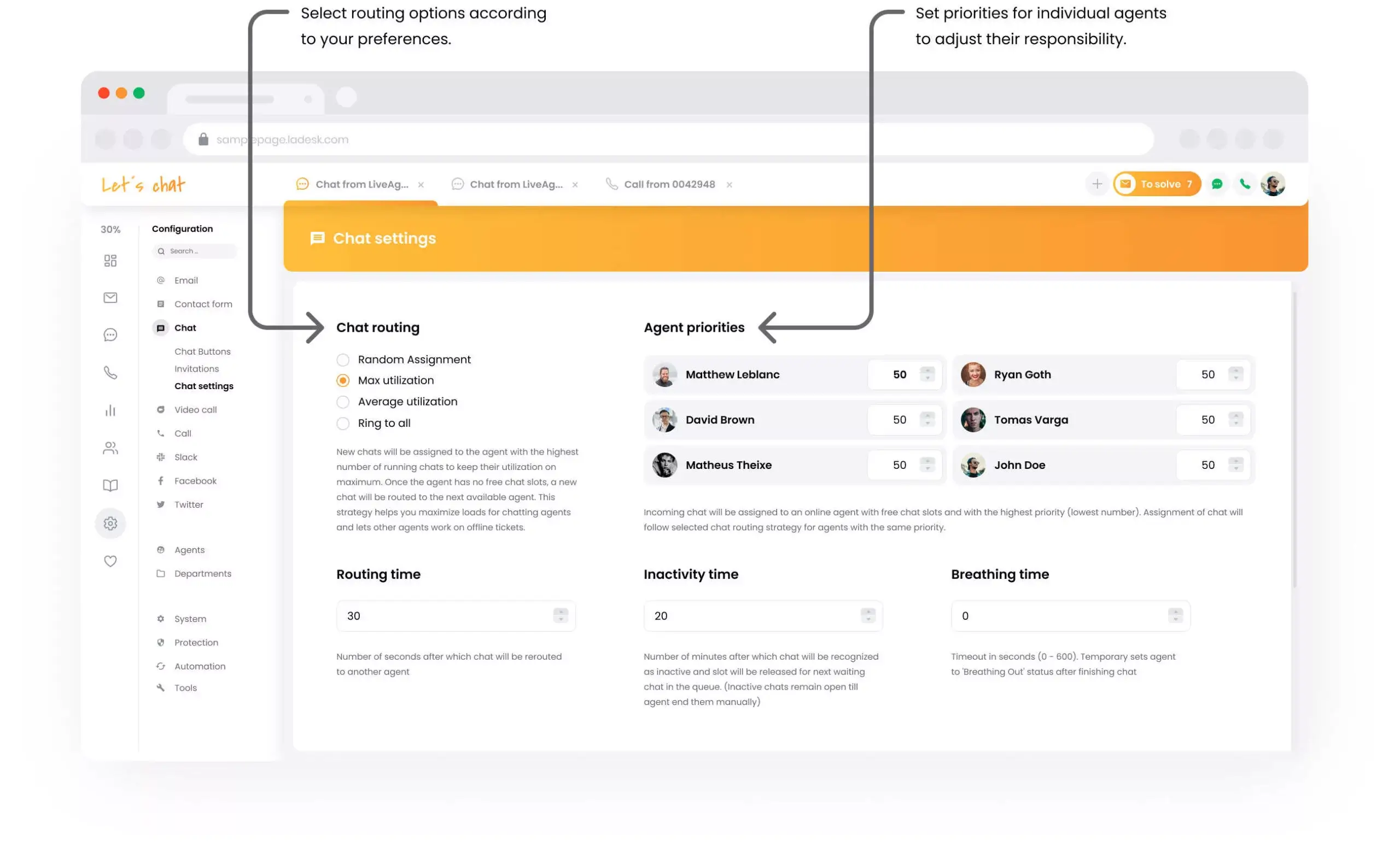 Atsakykite į pokalbius