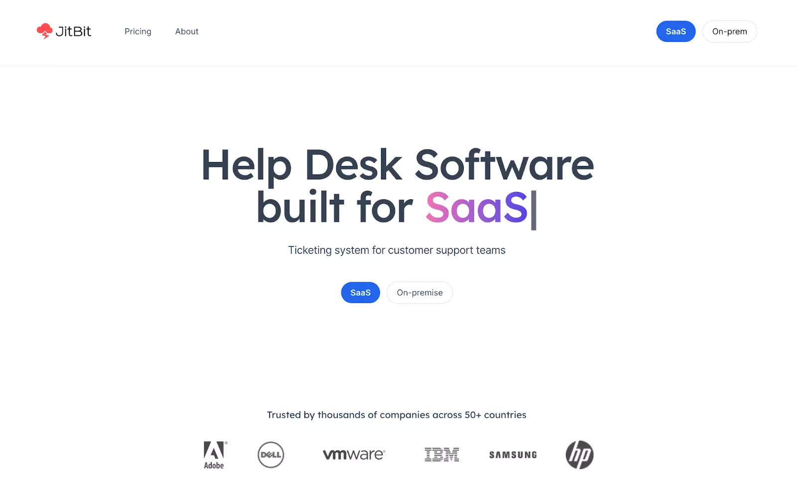 JitBit Helpdesk pagrindinis puslapis - Patikimas ir efektyvus Spiceworks alternatyvą