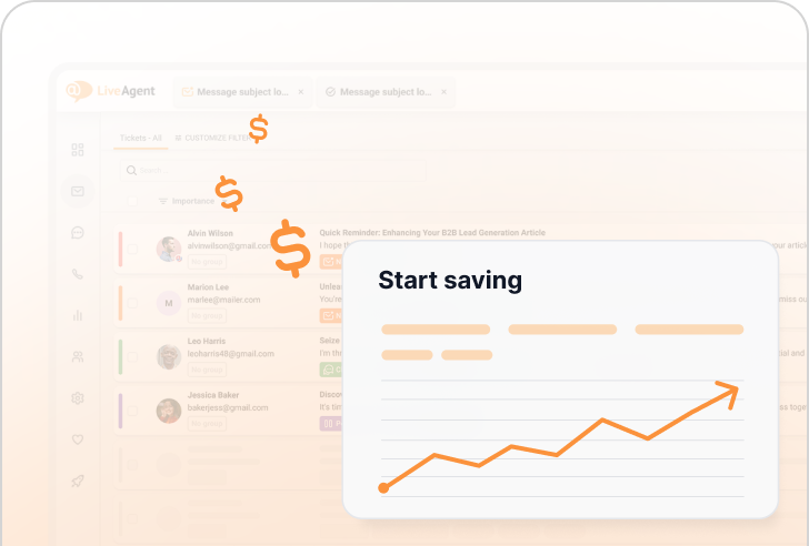 Sutaupykite 75% su LiveAgent