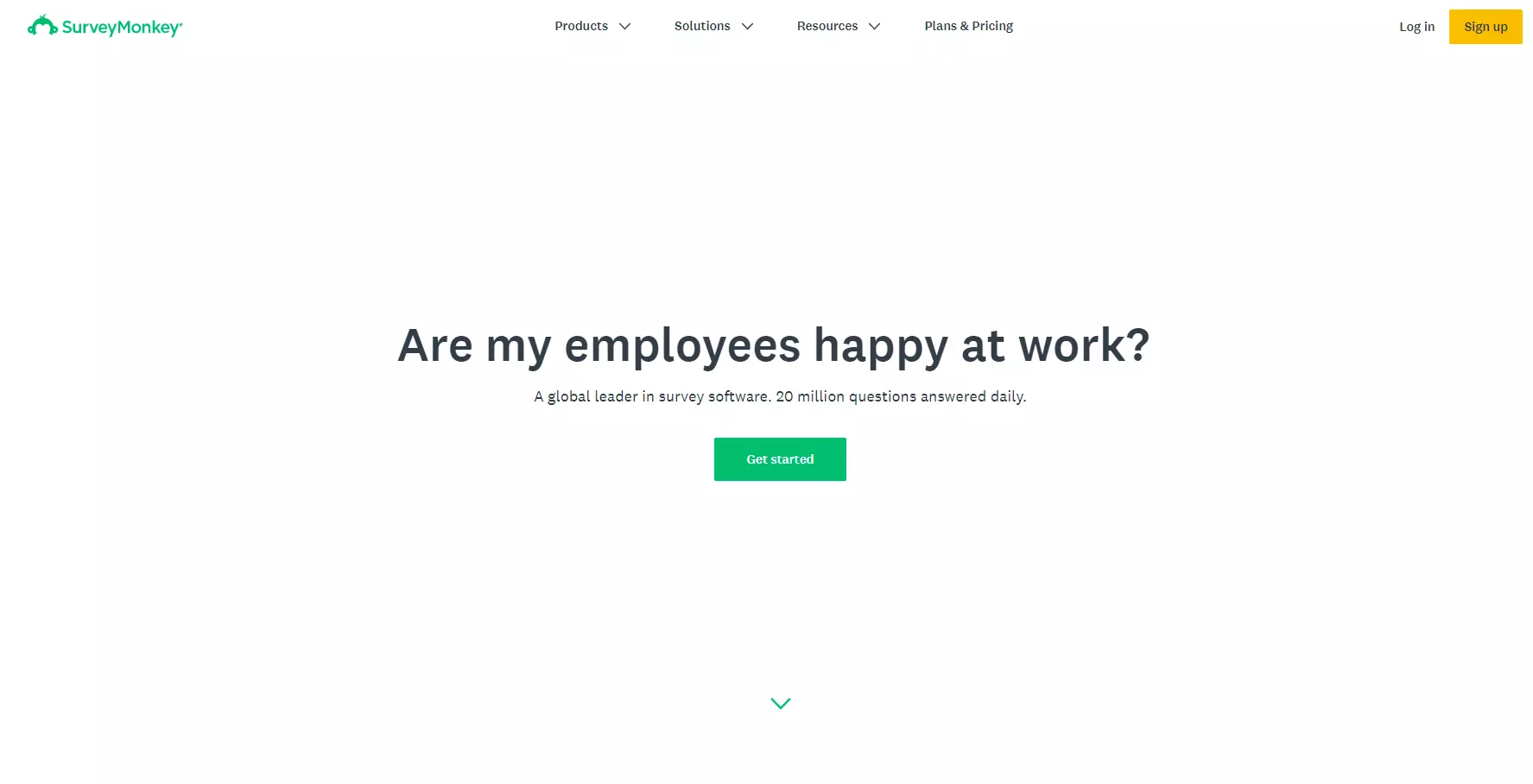 SurveyMonkey homepage