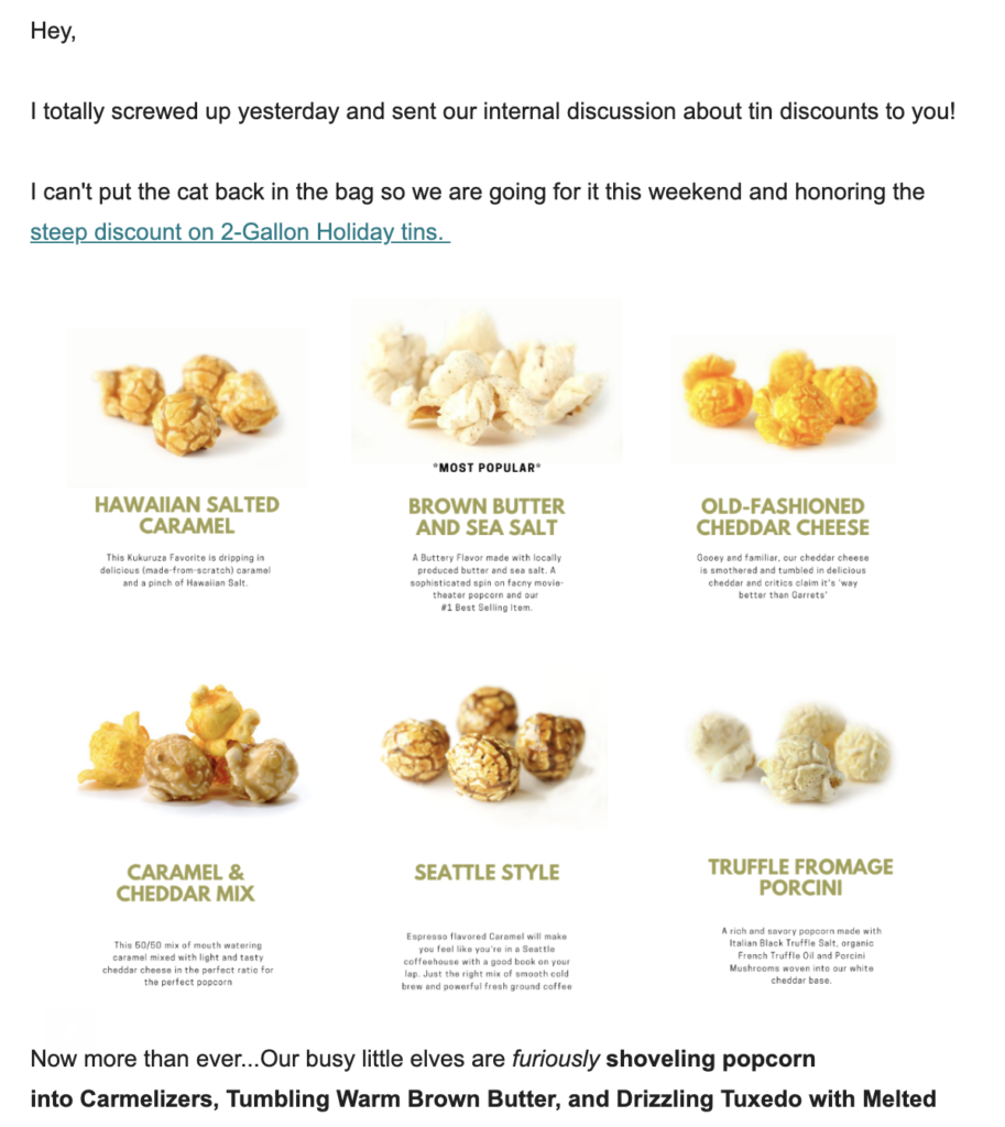 Kukuruza atsiprašymo el. laiško šablonas