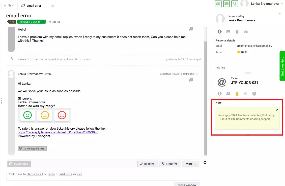 Kliento apklausa vertinti agentus