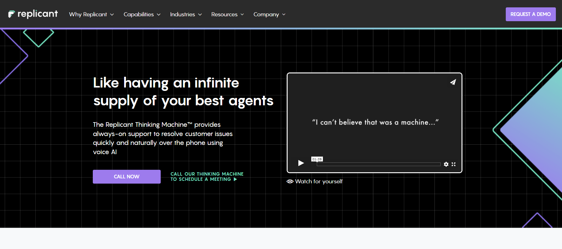 Replicant pradžios puslapis